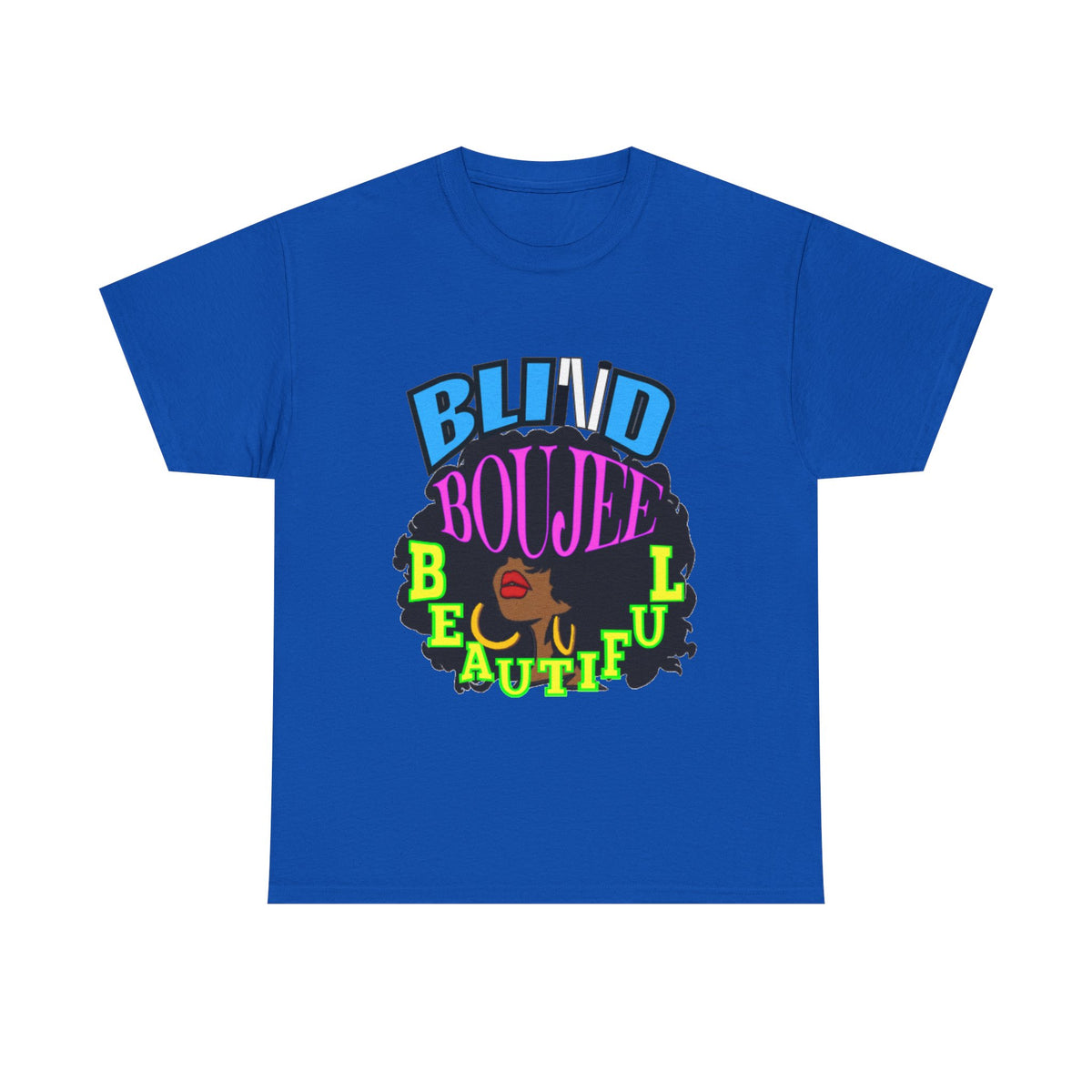 Blind Bougie Beautiful T-Shirt — Afro Puff Graphic Tee