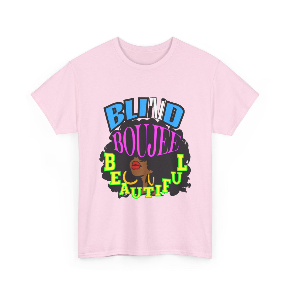 Blind Bougie Beautiful T-Shirt — Afro Puff Graphic Tee