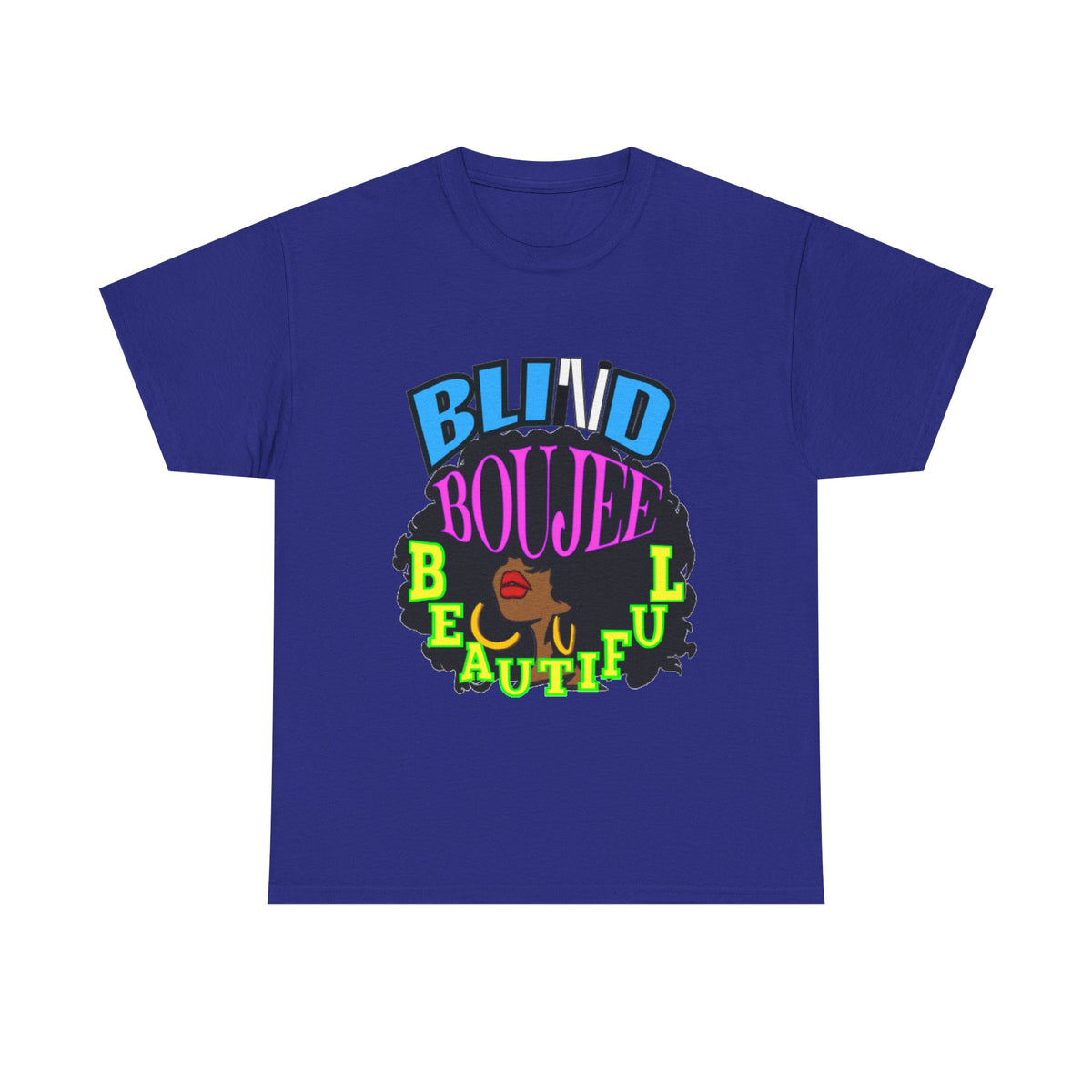 Blind Bougie Beautiful T-Shirt — Afro Puff Graphic Tee