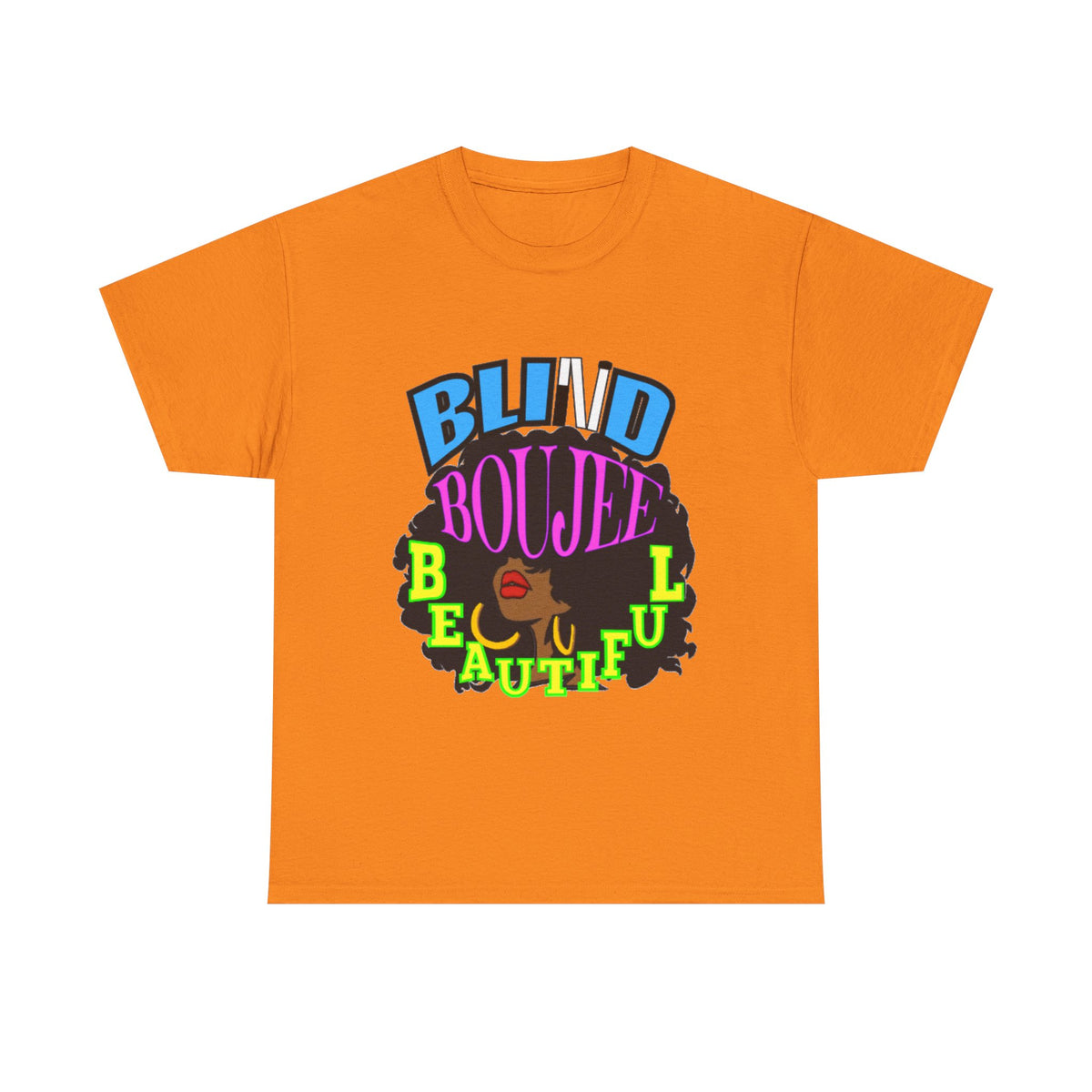 Blind Bougie Beautiful T-Shirt — Afro Puff Graphic Tee