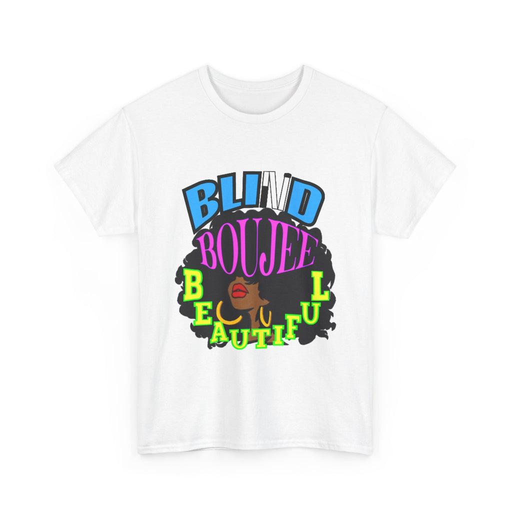 Blind Bougie Beautiful T-Shirt — Afro Puff Graphic Tee