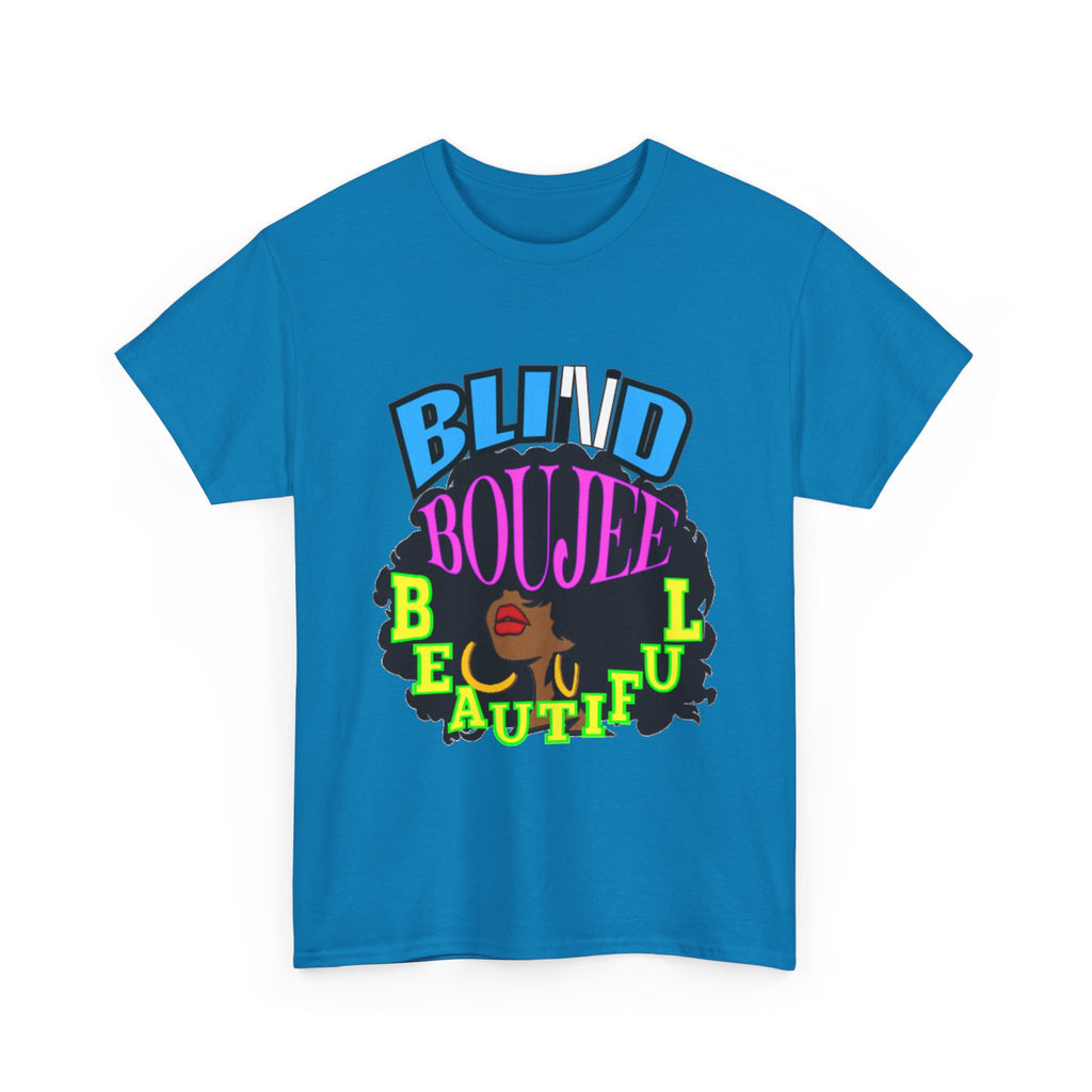 Blind Bougie Beautiful T-Shirt — Afro Puff Graphic Tee