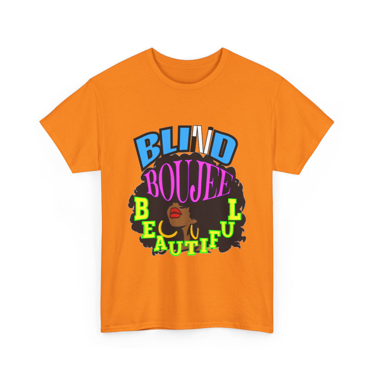 Blind Bougie Beautiful T-Shirt — Afro Puff Graphic Tee